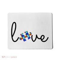 Love Autism Awareness Puzzle Piece Mousepad thumb 0