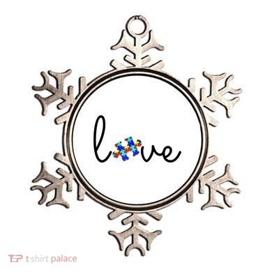 Love Autism Awareness Puzzle Piece Ornament