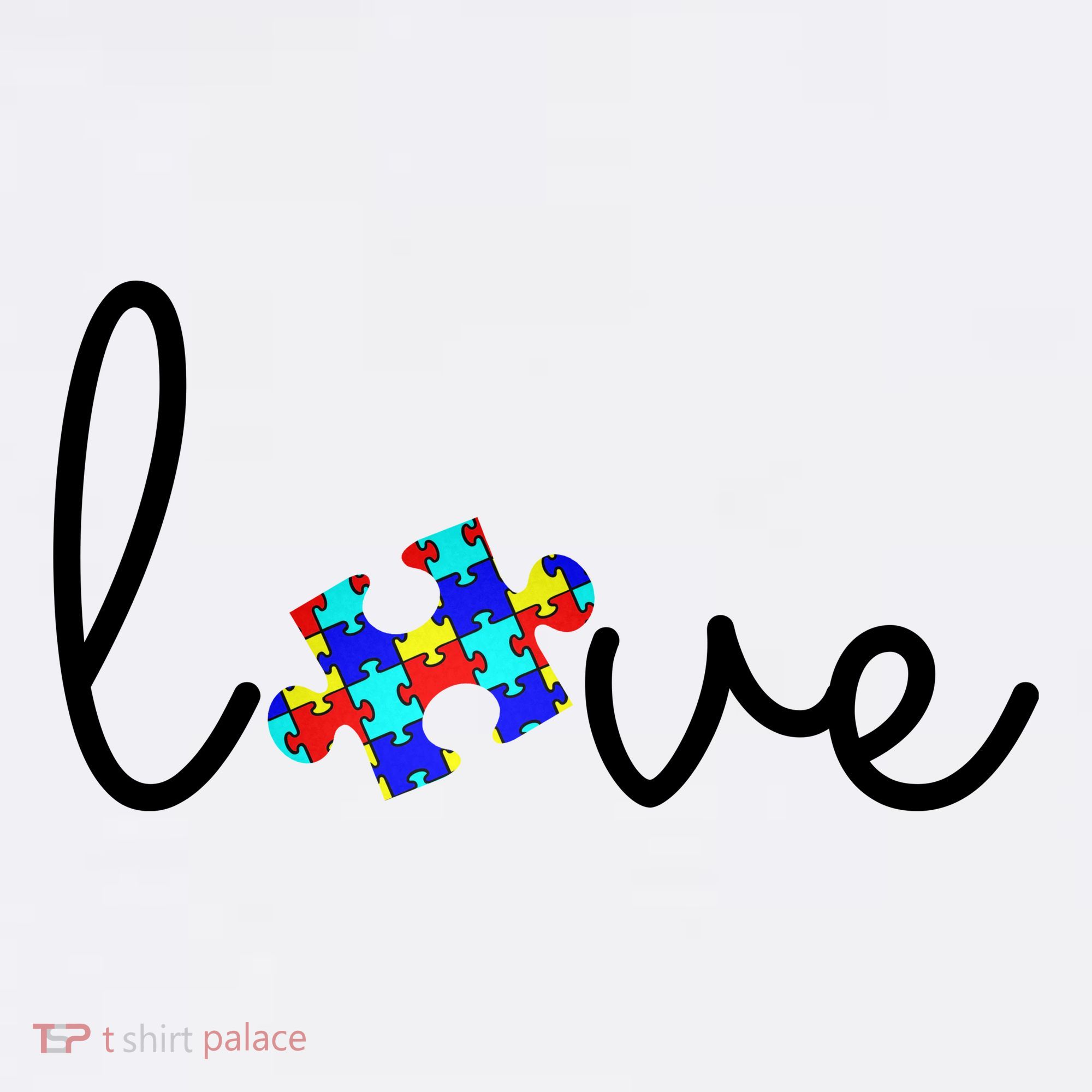 Love Autism Awareness Puzzle Piece Women's Tank Top