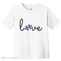 Love Autism Awareness Puzzle Piece Toddler T-Shirt thumb 0