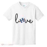 Love Autism Awareness Puzzle Piece Kids T-Shirt thumb 0