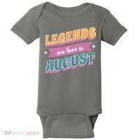 Legends Are Born In August Baby Bodysuit thumb 0