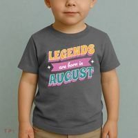 Legends Are Born In August Toddler T-Shirt thumb 2