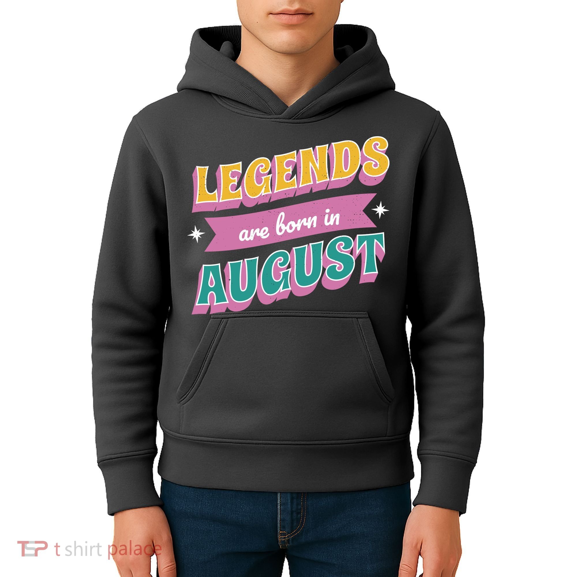 Legends Are Born In August Kids Hoodie