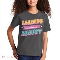 Legends Are Born In August Kids T-Shirt thumb 2
