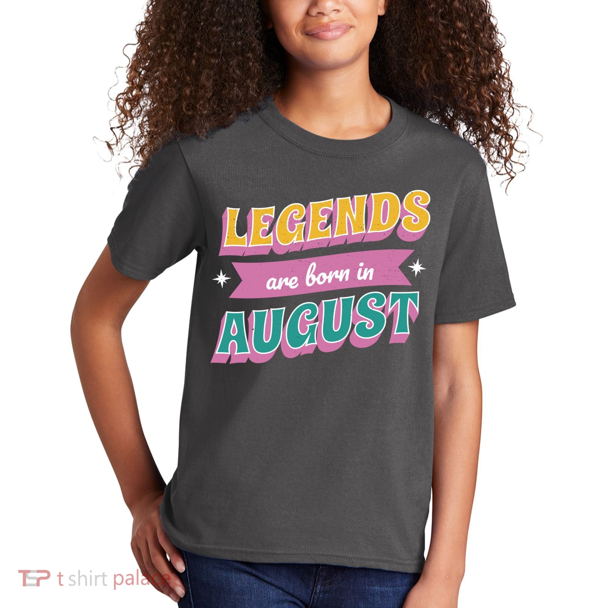 Legends Are Born In August Kids T-Shirt