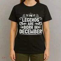 Legends Are Born In December T-Shirt thumb 4