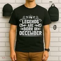 Legends Are Born In December T-Shirt thumb 6