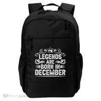 Legends Are Born In December Backpack thumb 0