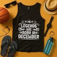 Legends Are Born In December Tank Top thumb 4