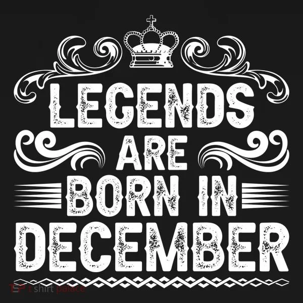 Legends Are Born In December Tank Top