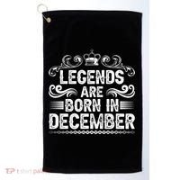 Legends Are Born In December Golf Towel thumb 0