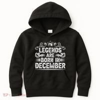 Legends Are Born In December Kids Hoodie thumb 0
