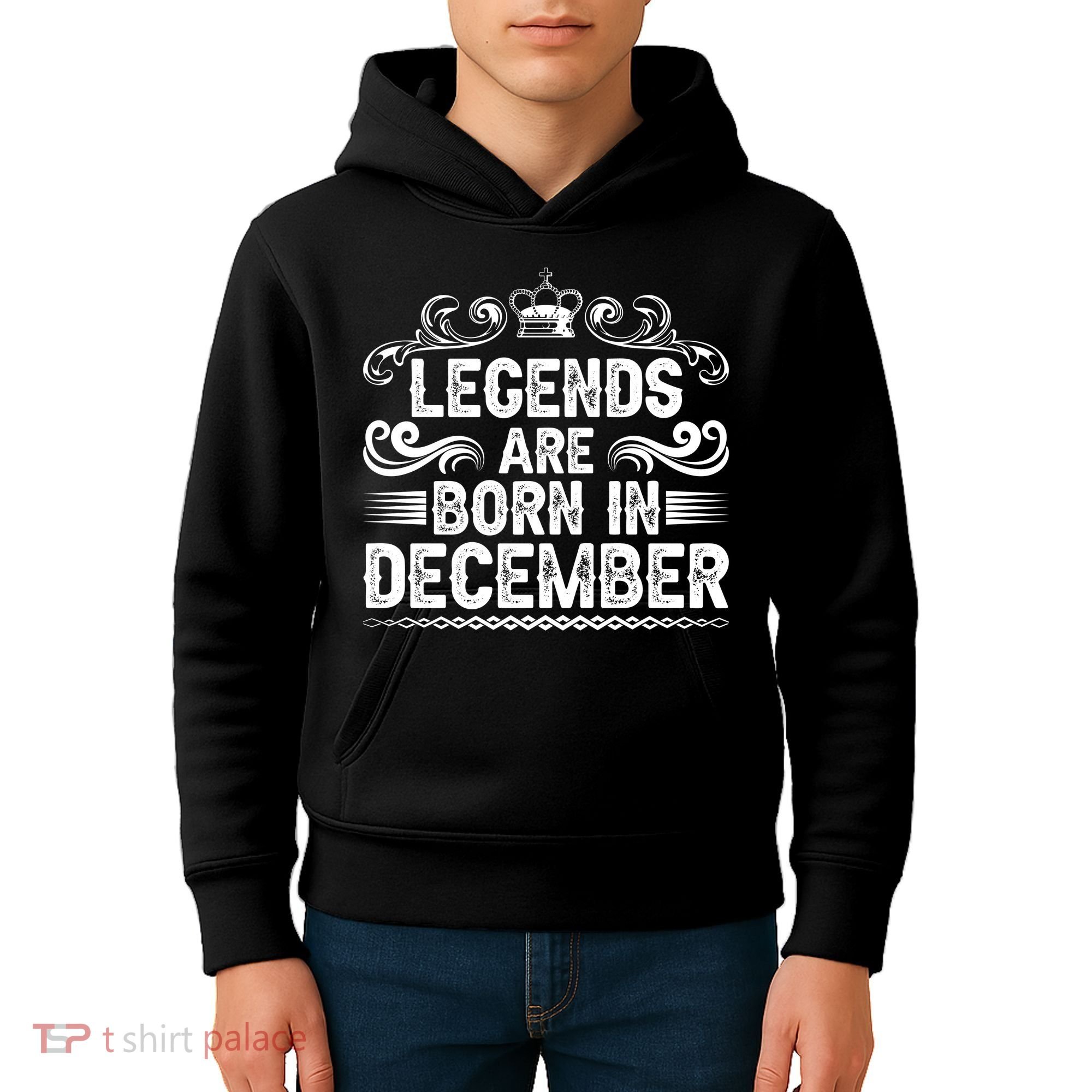 Legends Are Born In December Kids Hoodie