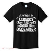 Legends Are Born In December Kids T-Shirt thumb 0