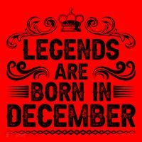 Legends Are Born In December Santa Hat thumb 1