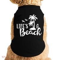Life's A Beach Tropical Doggie Tank thumb 0