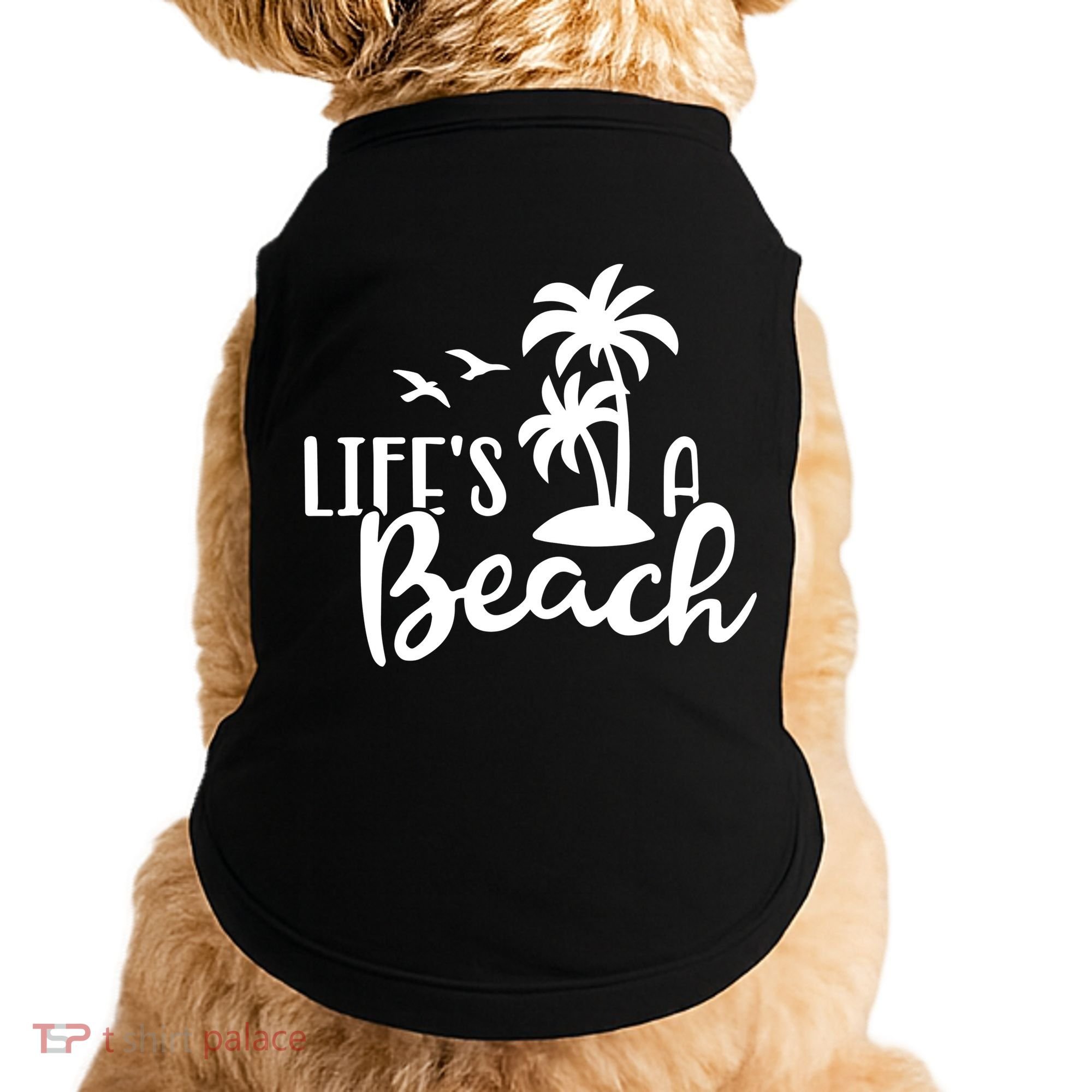 Life's A Beach Tropical Doggie Tank
