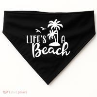 Life's A Beach Tropical USA-Made Doggie Bandana thumb 0