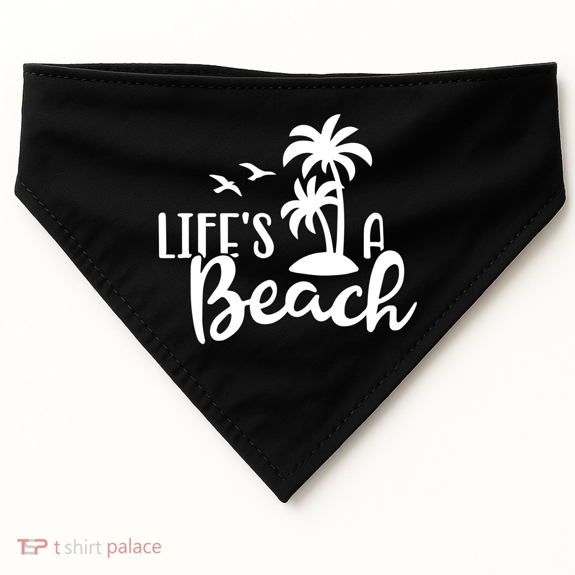 Life's A Beach Tropical USA-Made Doggie Bandana