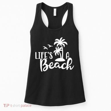 Life's A Beach Tropical Women's Tank Top
