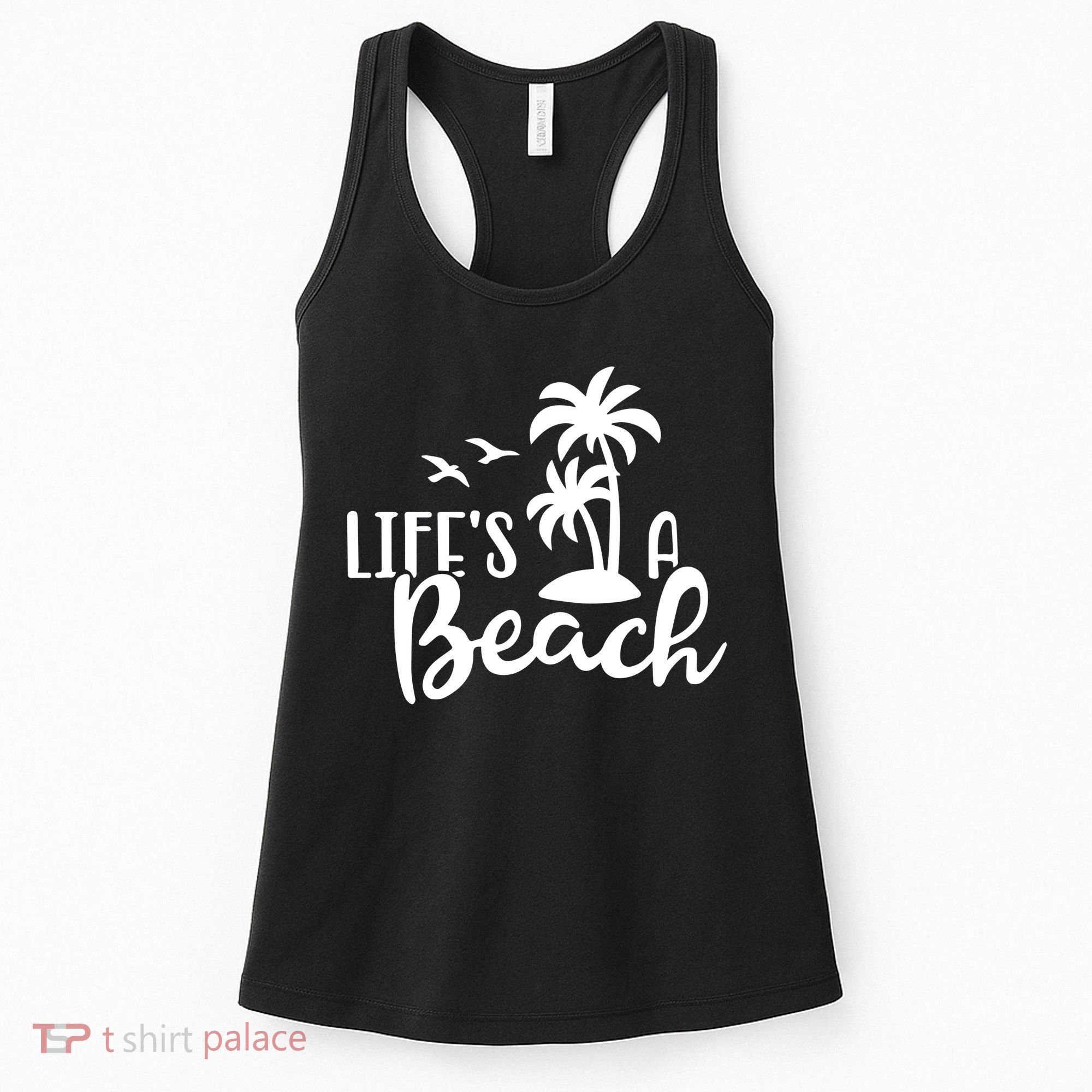 Life's A Beach Tropical Women's Tank Top
