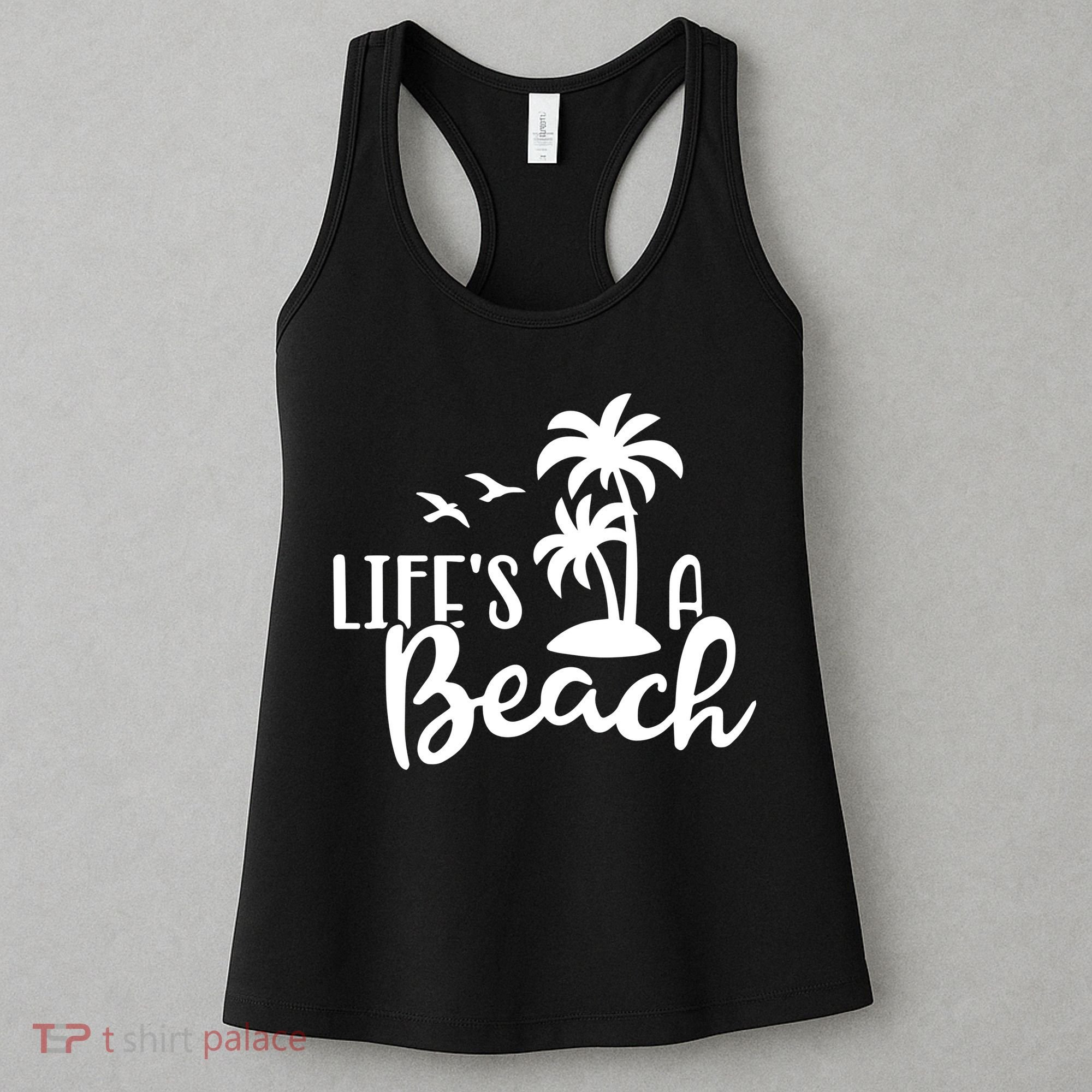 Life's A Beach Tropical Women's Tank Top