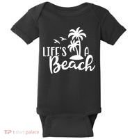 Life's A Beach Tropical Baby Bodysuit thumb 0
