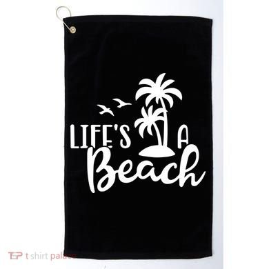 Life's A Beach Tropical Golf Towel