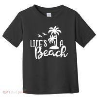 Life's A Beach Tropical Toddler T-Shirt thumb 0