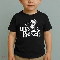 Life's A Beach Tropical Toddler T-Shirt thumb 2