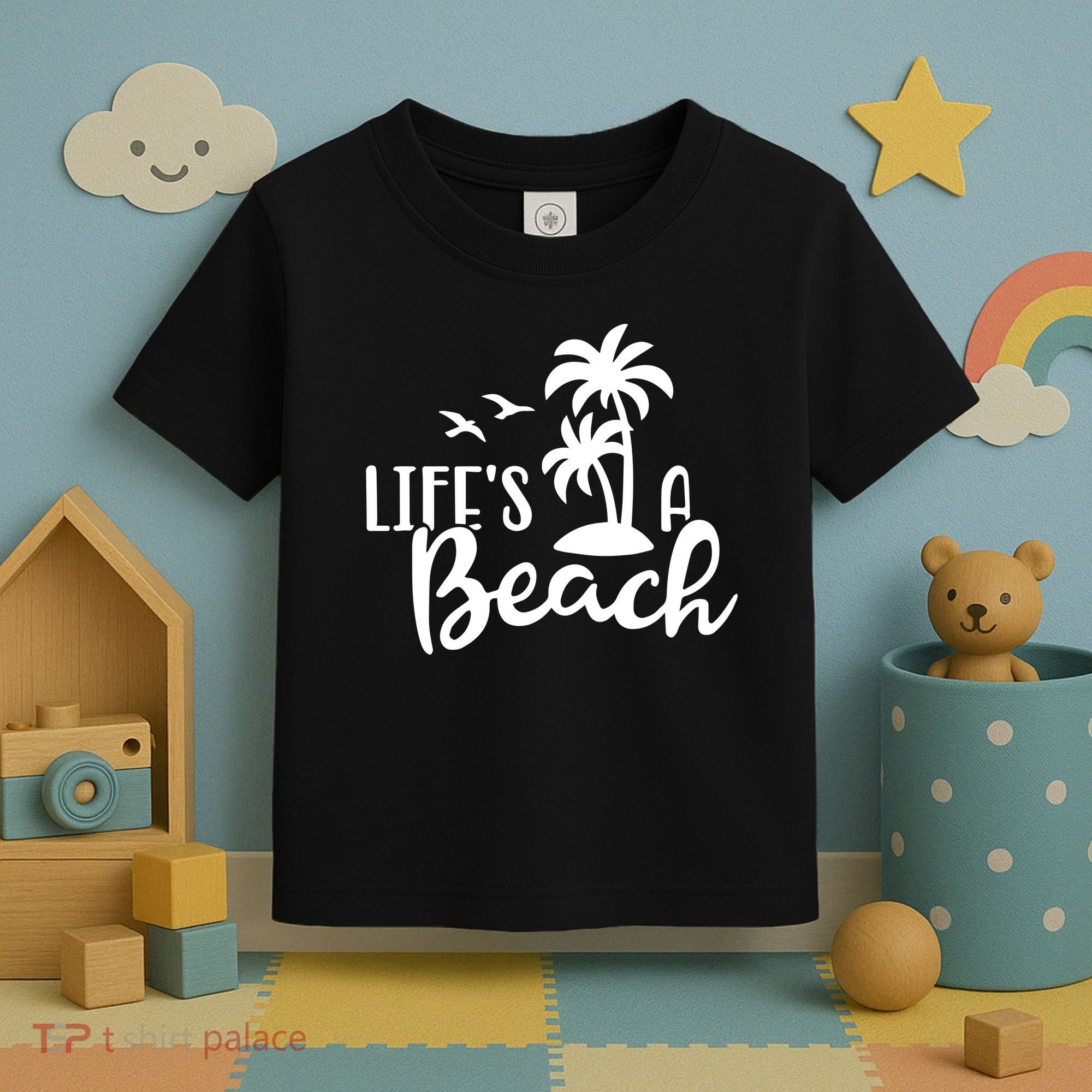 Life's A Beach Tropical Toddler T-Shirt