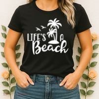 Life's A Beach Tropical Women's T-Shirt thumb 2