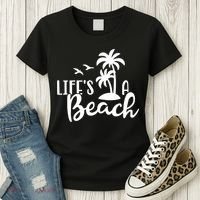 Life's A Beach Tropical Women's T-Shirt thumb 3