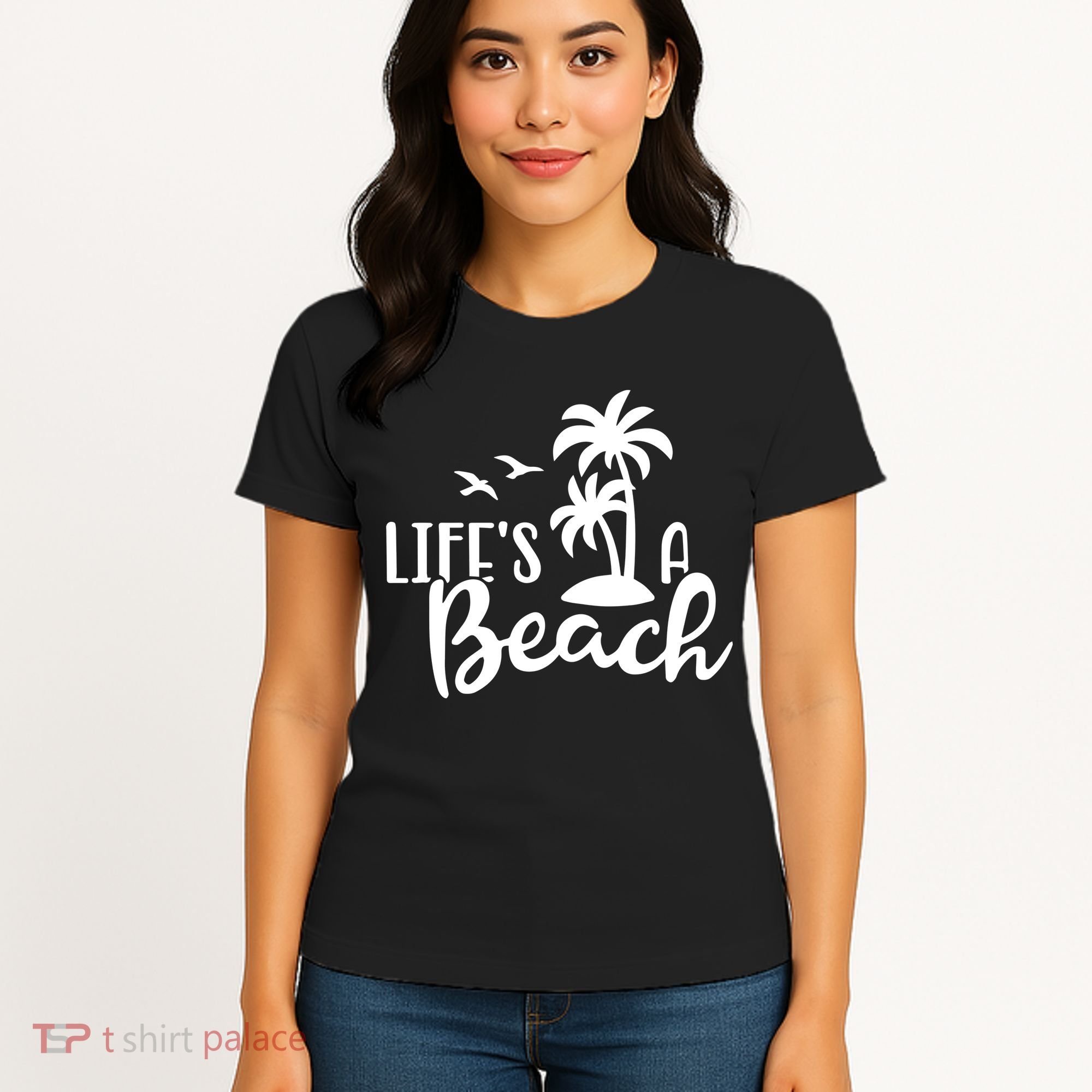Life's A Beach Tropical Women's T-Shirt