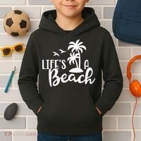 Life's A Beach Tropical Kids Hoodie thumb 2