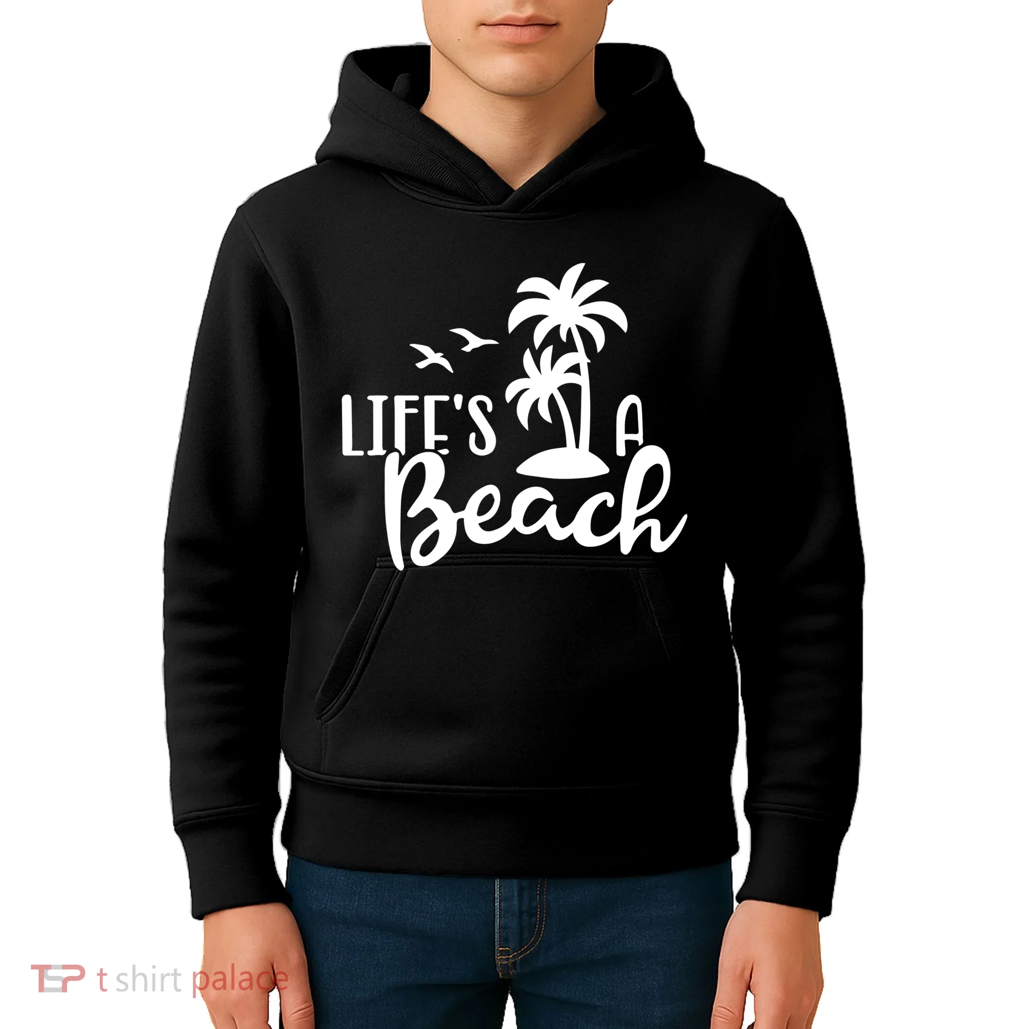 Life's A Beach Tropical Kids Hoodie