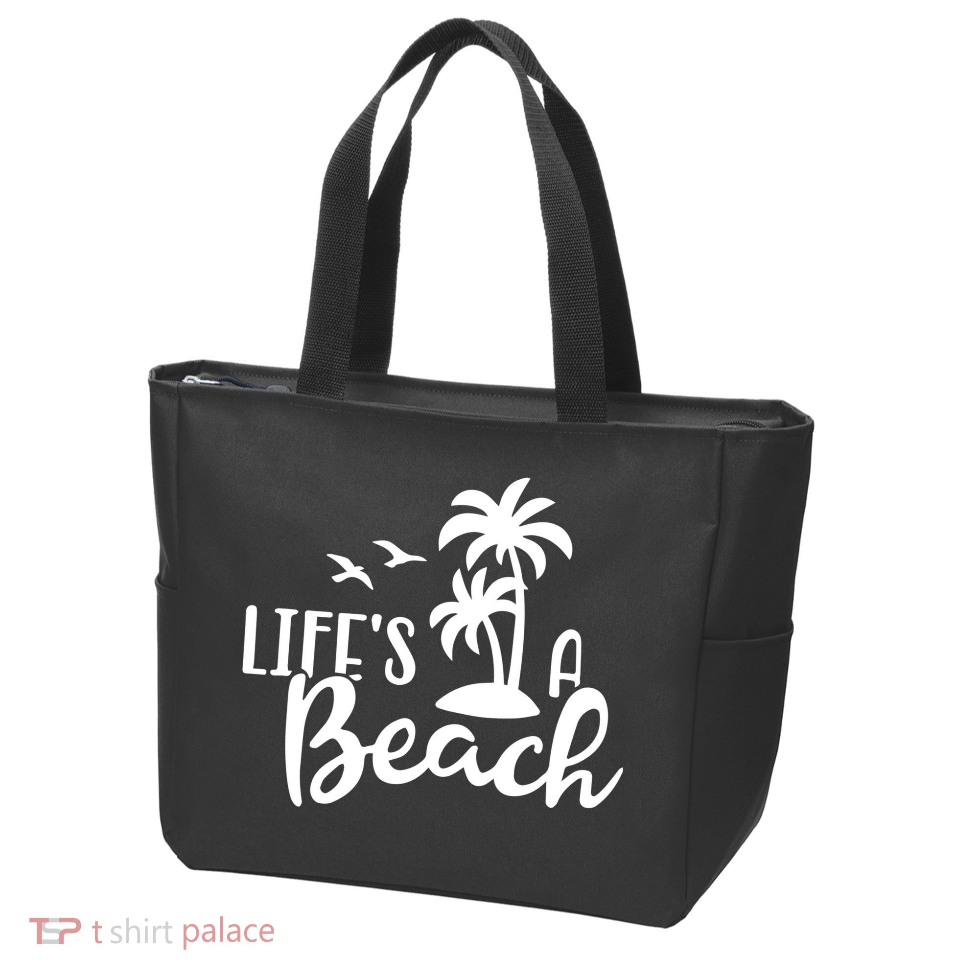 Life's A Beach Tropical Tote Bag
