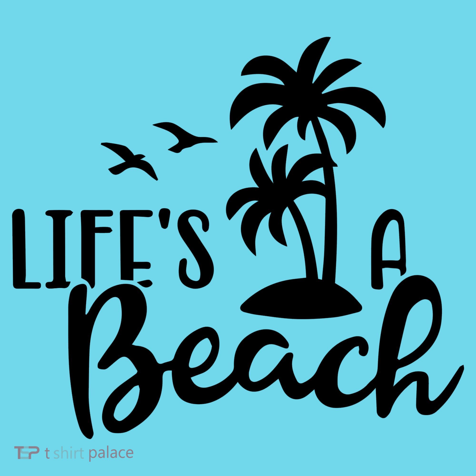 Life's A Beach Tropical Button