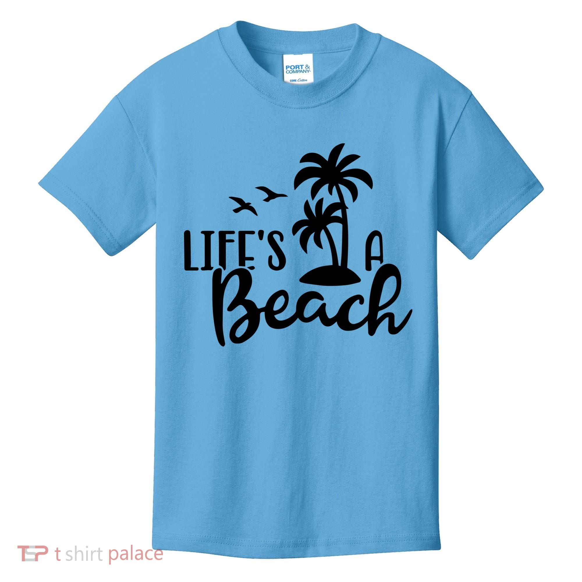 Life's A Beach Tropical Kids T-Shirt