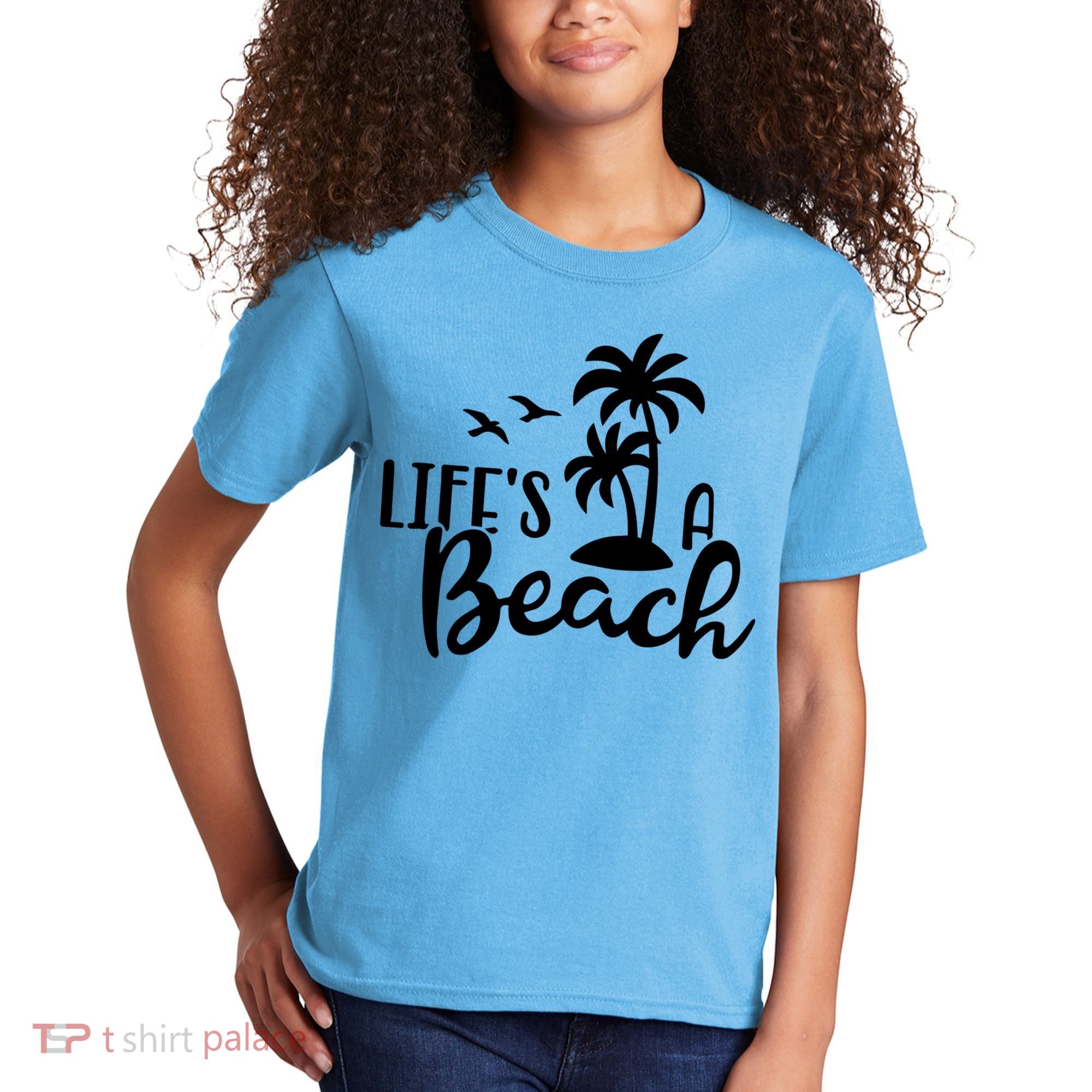 Life's A Beach Tropical Kids T-Shirt