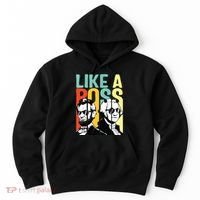 Like A Boss Presidents Day Washington Lincoln Abe George Hoodie thumb 0