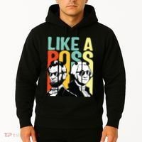 Like A Boss Presidents Day Washington Lincoln Abe George Hoodie thumb 2