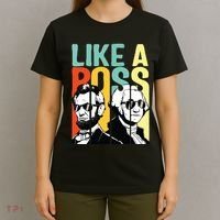 Like A Boss Presidents Day Washington Lincoln Abe George T-Shirt thumb 4