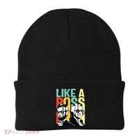 Like A Boss Presidents Day Washington Lincoln Abe George Beanie thumb 0
