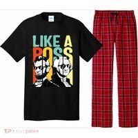 Like A Boss Presidents Day Washington Lincoln Abe George Pajama Set thumb 0