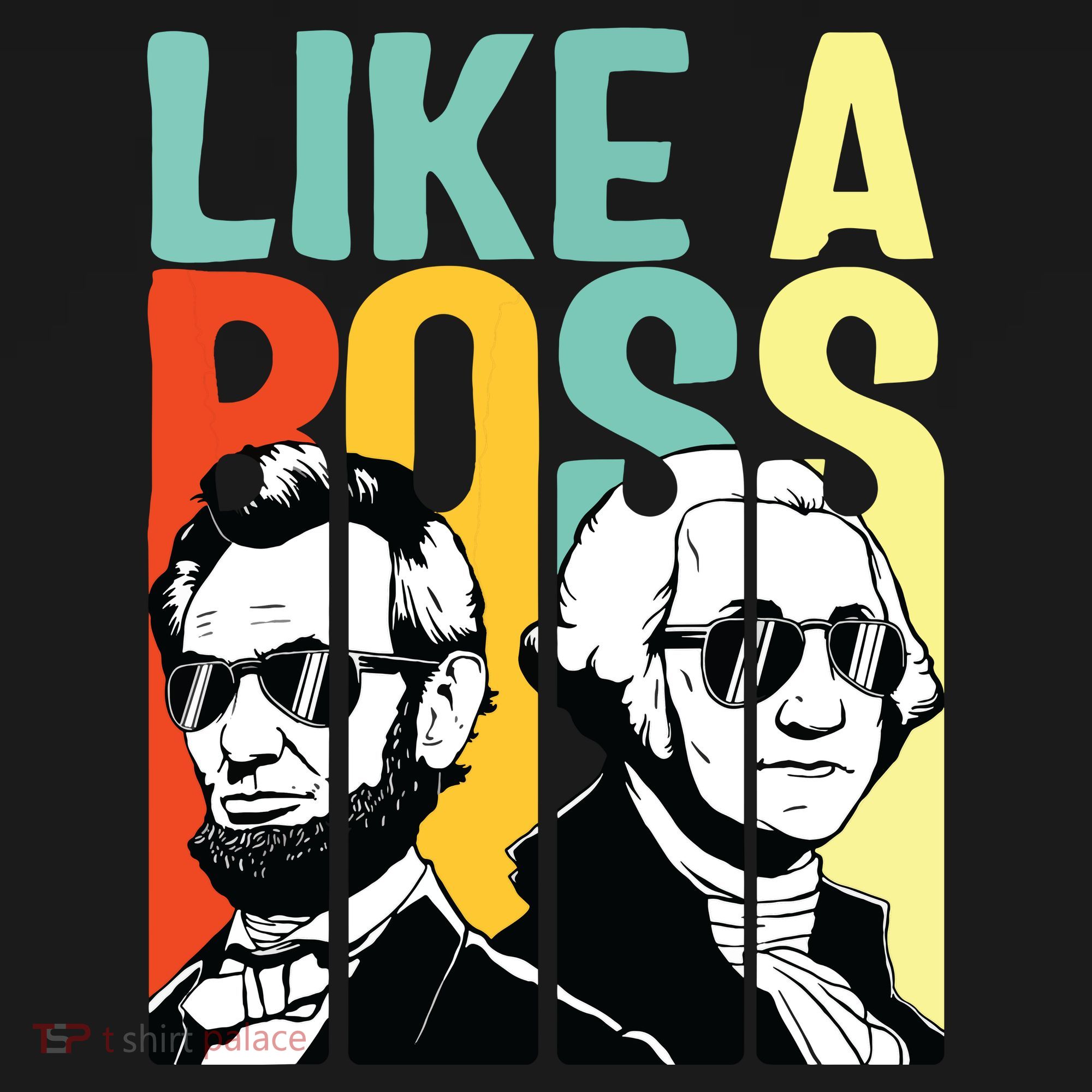 Like A Boss Presidents Day Washington Lincoln Abe George Ornament
