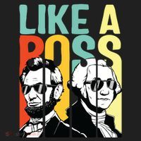 Like A Boss Presidents Day Washington Lincoln Abe George Hat thumb 2