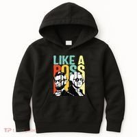 Like A Boss Presidents Day Washington Lincoln Abe George Kids Hoodie thumb 0