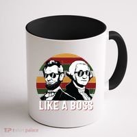 Like A Boss Presidents Day Washington Lincoln Abe George Coffee Mug thumb 1